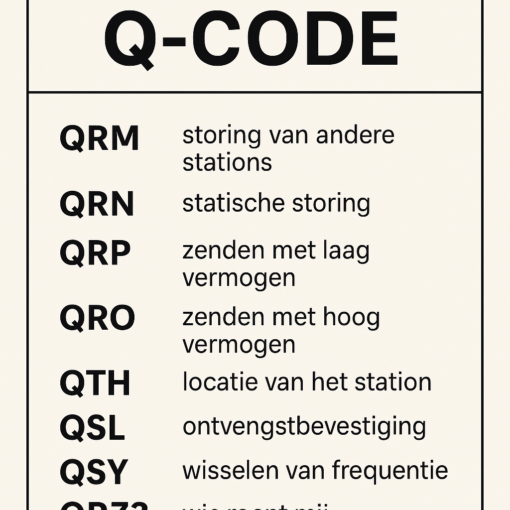 De Q-code: de internationale afkortingstaal van zendamateurs